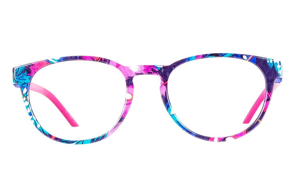 Blue Light Glasses - Champion | Purple/Pink Feather Print| by MEsquad Kids
